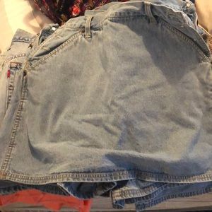 Faded Glory Jean side button skirt
